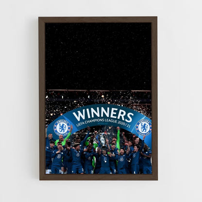 ap-chelsea fc-11 cadre Bois foncé