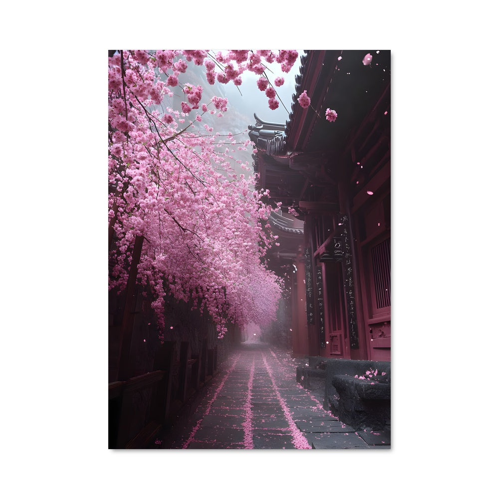 Poster Sakura Pluvieuse