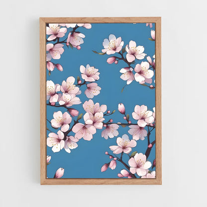 ap-cherry blossom patterns-1 cadre Bois clair