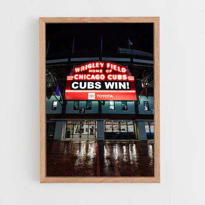ap-chicago cubs-6 cadre Bois clair