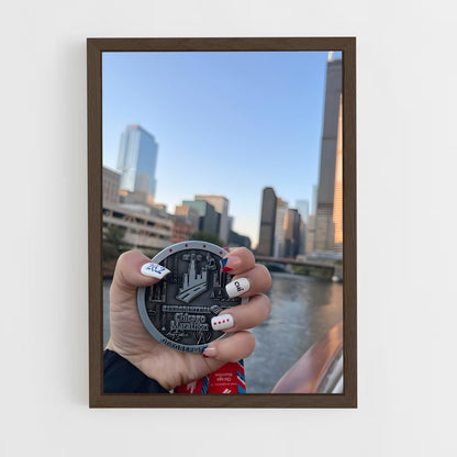 ap-chicago marathon-4 cadre Bois foncé