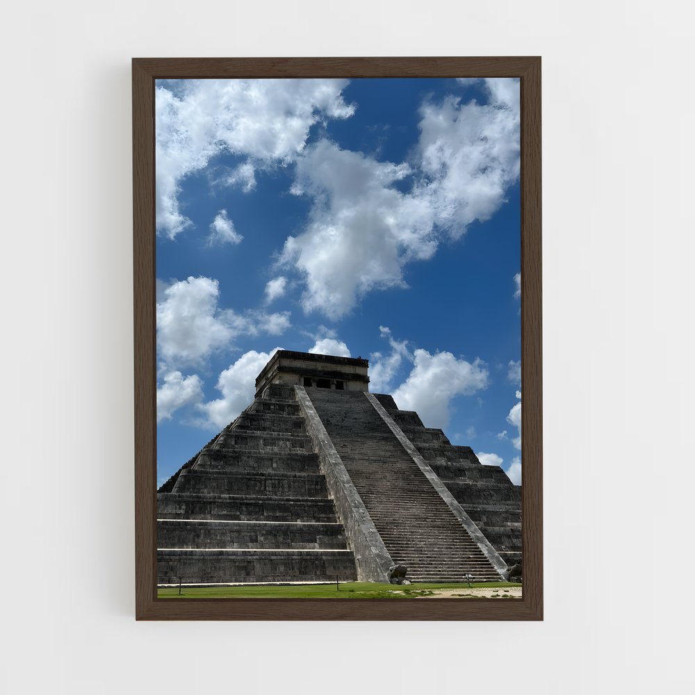 ap-chichen itza-3 cadre Bois foncé