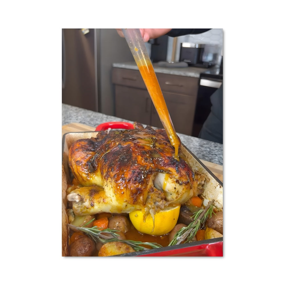 Poster Poulet en Folie