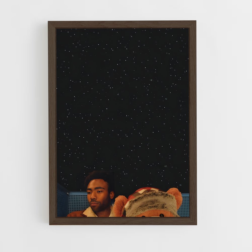 ap-childish gambino-2 cadre Bois foncé