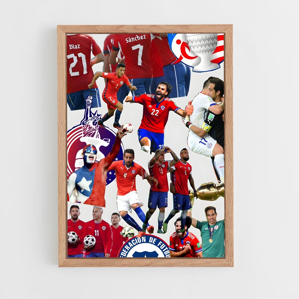 ap-chile national football team-4 cadre Bois clair
