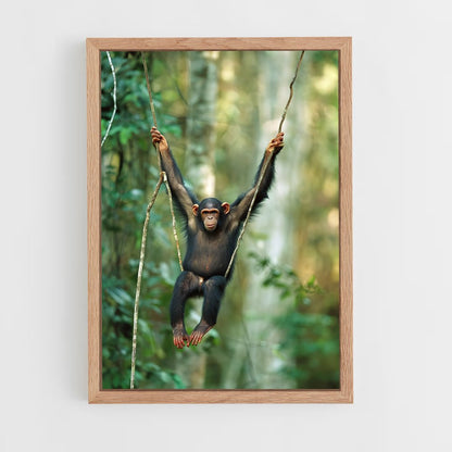 ap-chimpanzee-9 cadre Bois clair