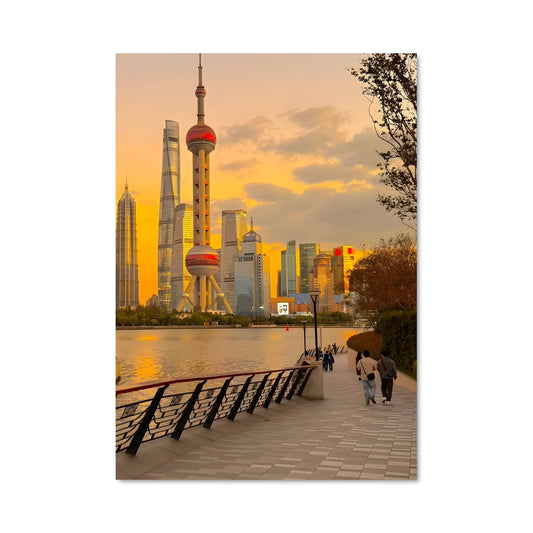 Poster Shanghai au Crépuscule