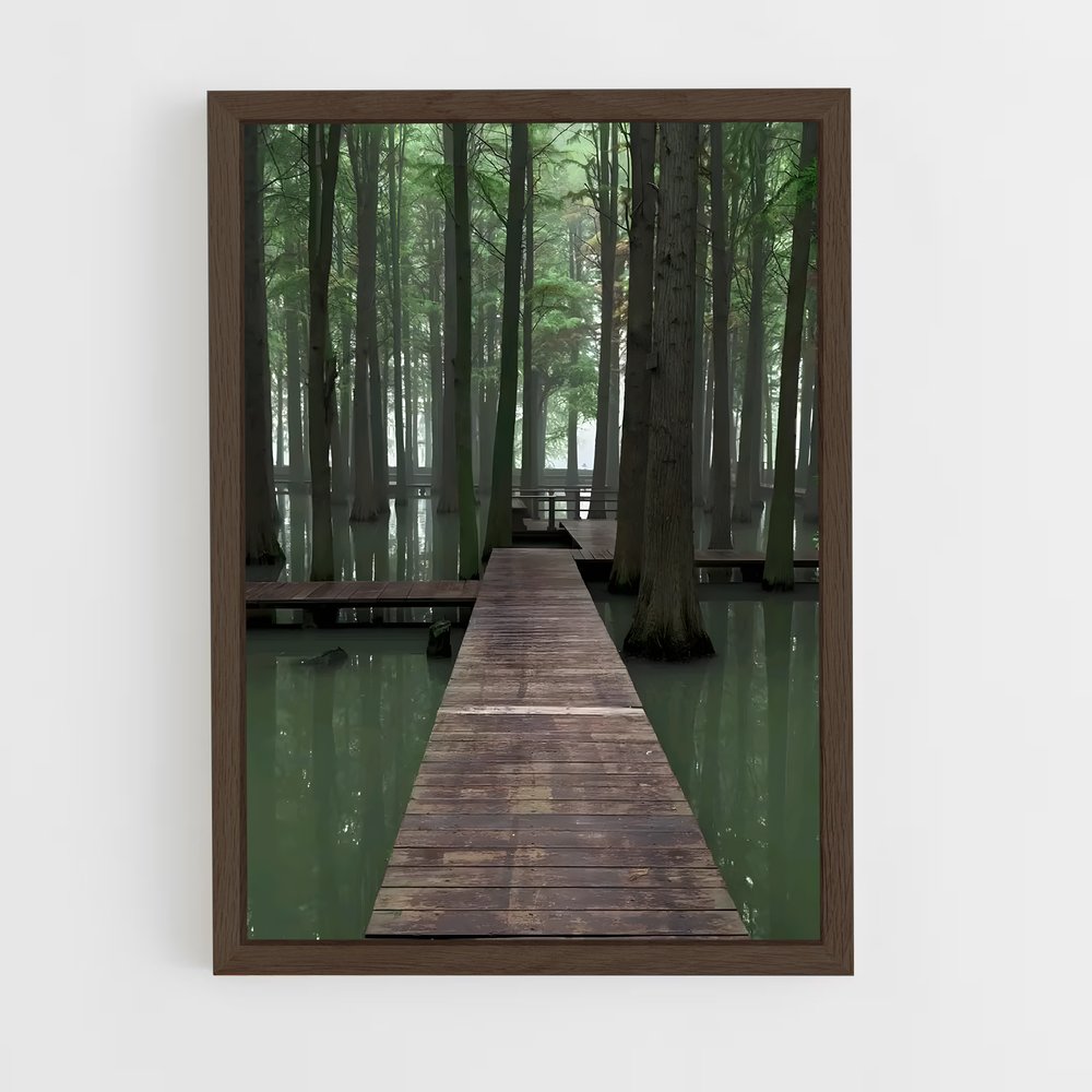ap-china-14 cadre Bois foncé