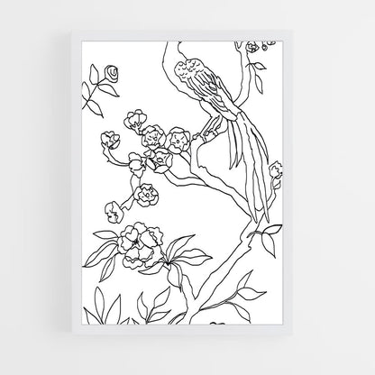 ap-chinoiserie patterns-3 cadre Blanc