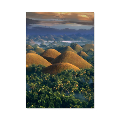 Poster Collines Chocolatées