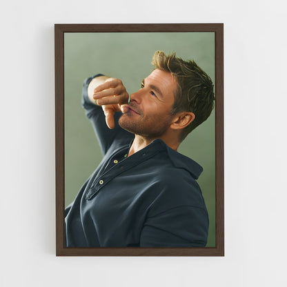 ap-chris hemsworth-2 cadre Bois foncé