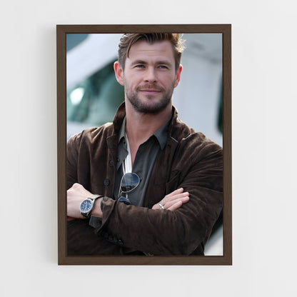 ap-chris hemsworth-5 cadre Bois foncé