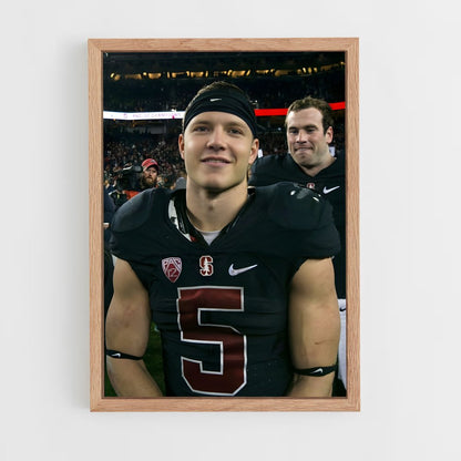 ap-christian mccaffrey-3 cadre Bois clair