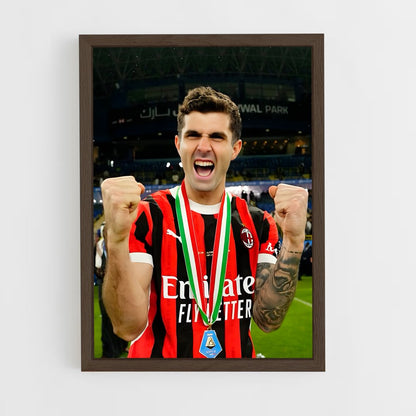 ap-christian pulisic-2 cadre Bois foncé