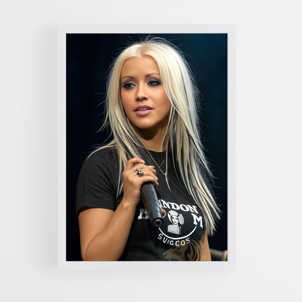 ap-christina aguilera-7 cadre Blanc