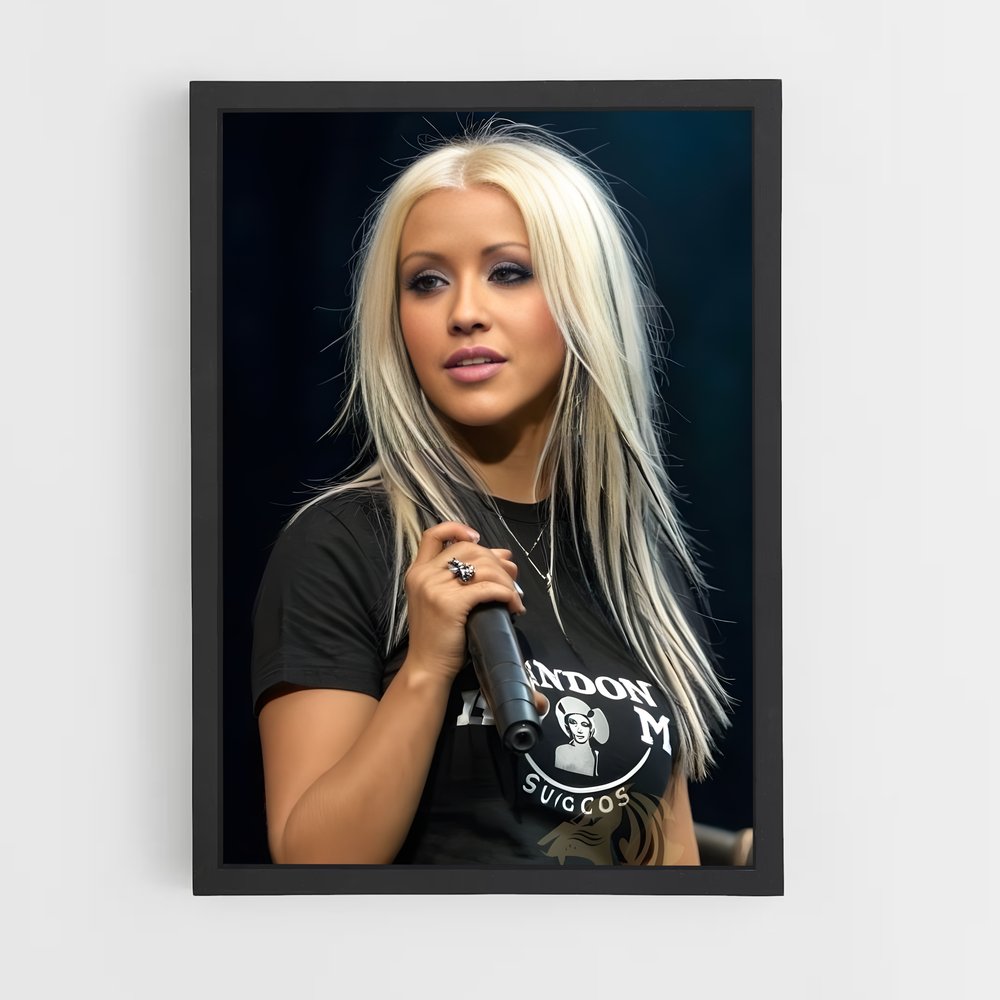 ap-christina aguilera-7 cadre Noir
