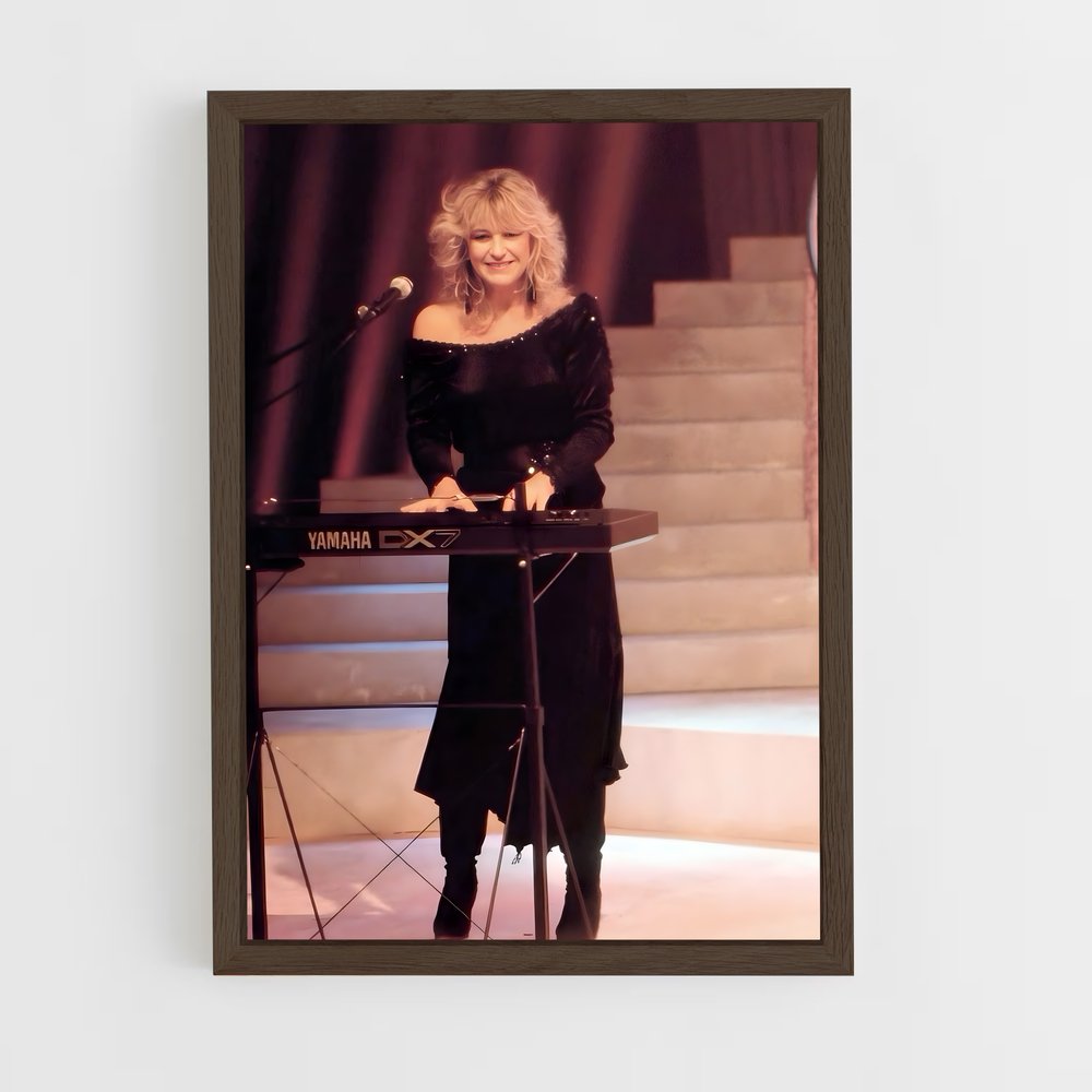ap-christine mcvie-4 cadre Bois foncé