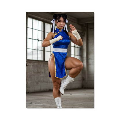 Poster Blue Warrior
