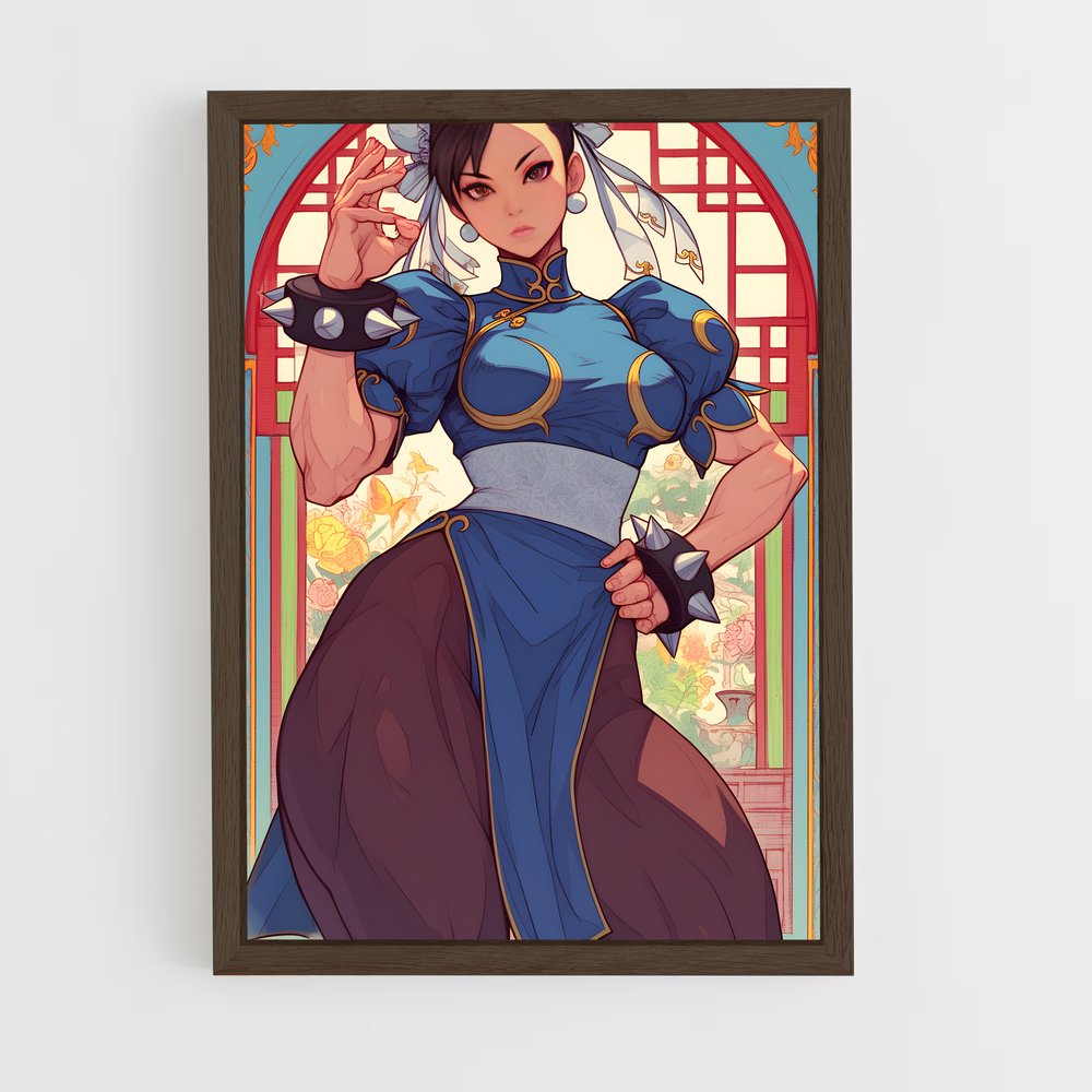 ap-chun li-1 cadre Bois foncé