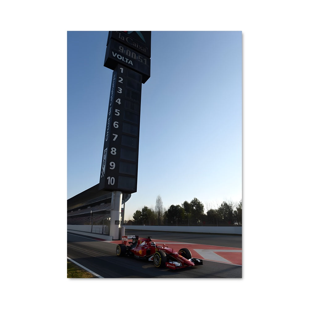 Poster Ferrari à l'Indy