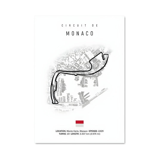 Poster Circuit de monaco monte-carlo 79977