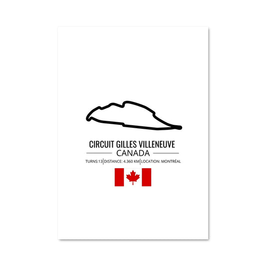 Poster Circuit gilles villeneuve montreal 79983
