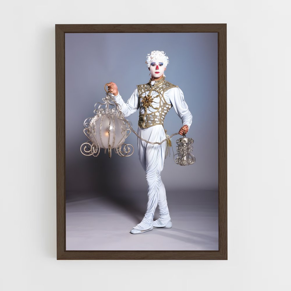 ap-cirque du soleil-3 cadre Bois foncé