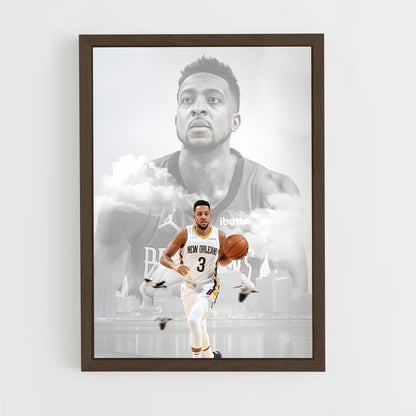 ap-cj mccollum-14 cadre Bois foncé