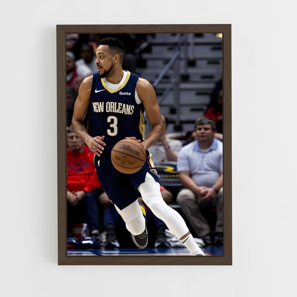 ap-cj mccollum-6 cadre Bois foncé