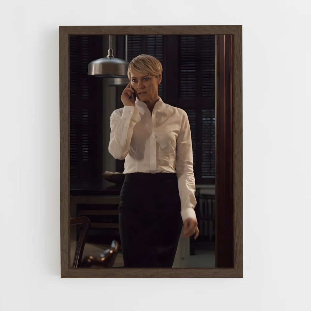 ap-claire underwood-6 cadre Bois foncé