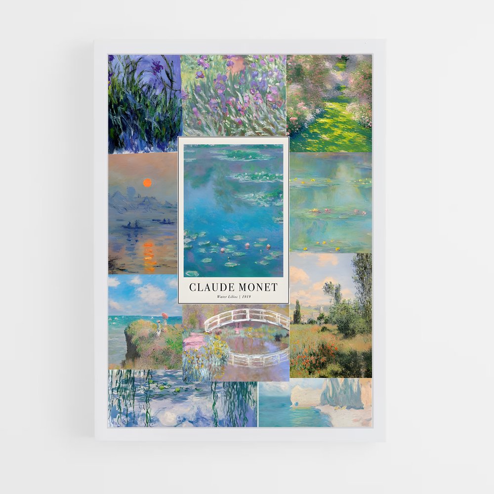 ap-claude monet-7 cadre Blanc