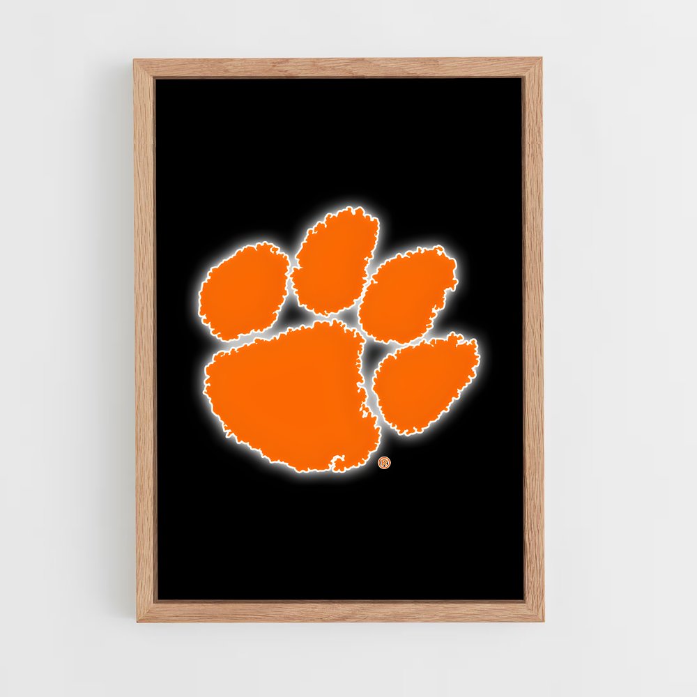 ap-clemson tigers-12 cadre Bois clair