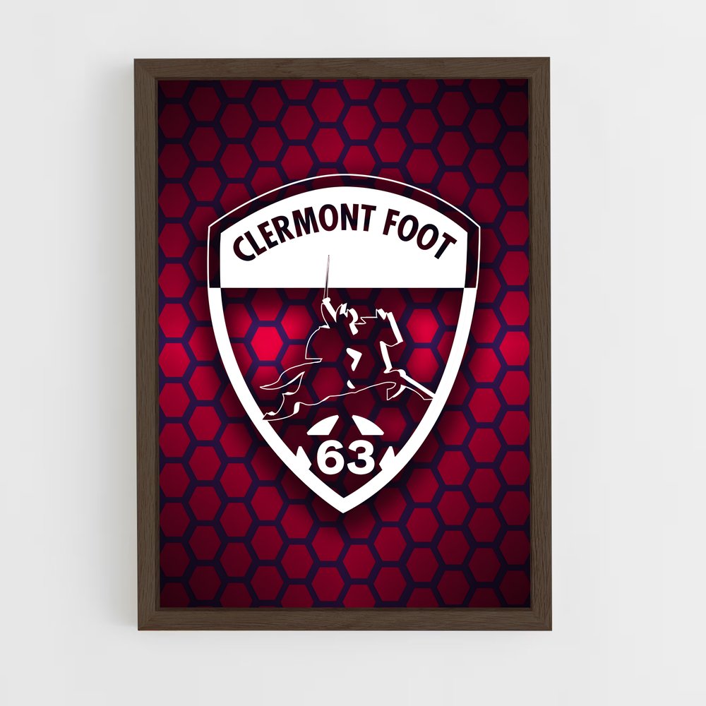 ap-clermont foot 63-6 cadre Bois foncé