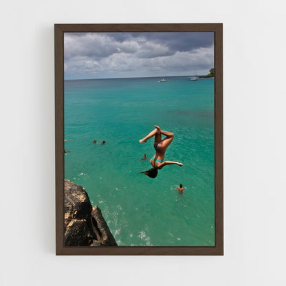 ap-cliff diving-7 cadre Bois foncé