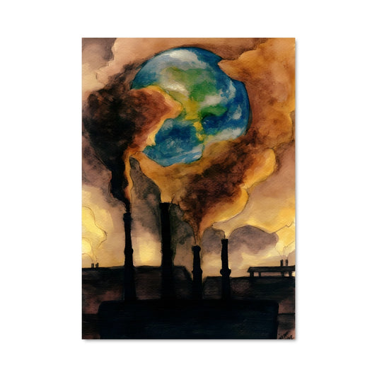 Poster Industrie et Planète