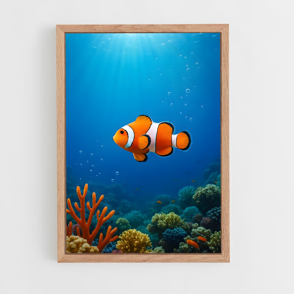 ap-clownfish-9 cadre Bois clair