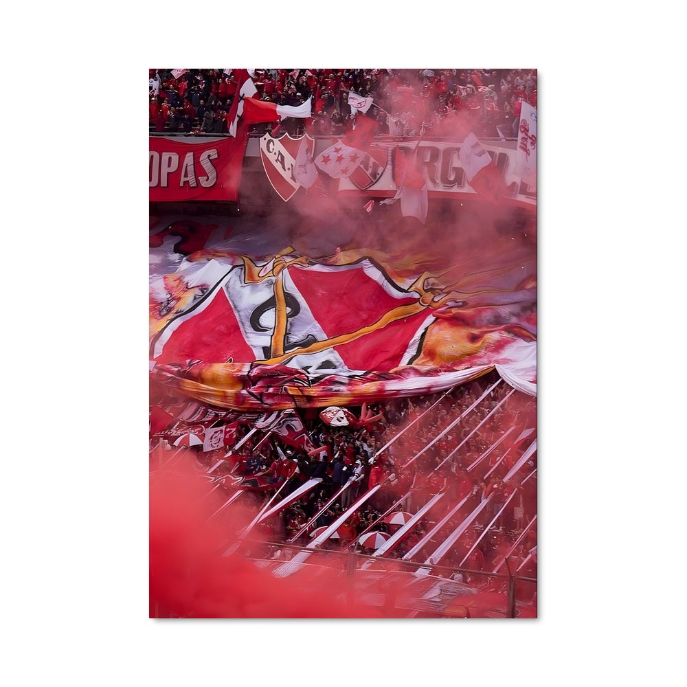 Poster La Ferveur Rouge et Blanc