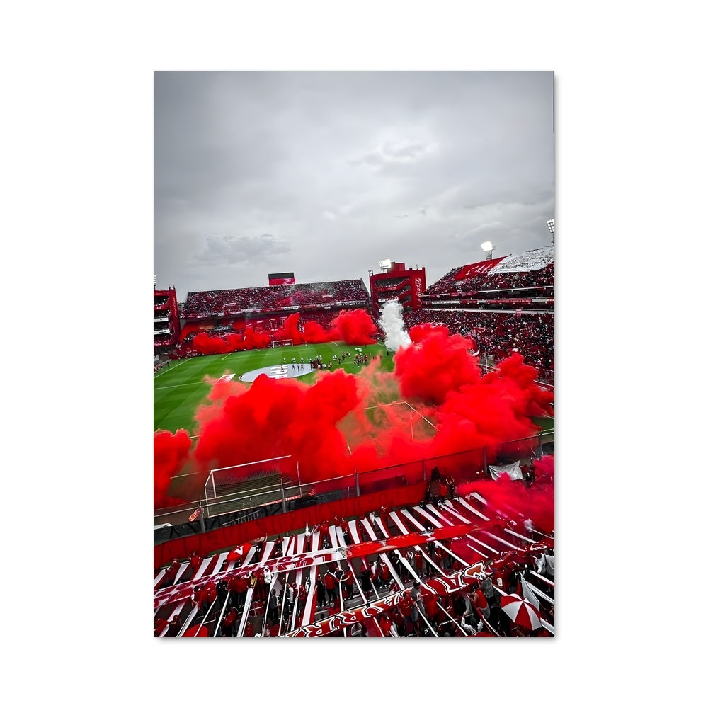 Poster Fumée Rouge au Stade