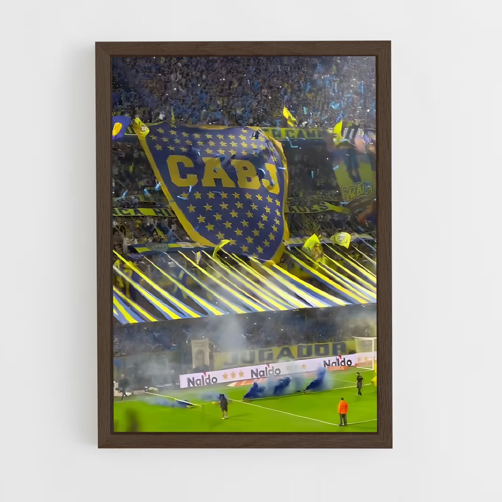 ap-club atletico boca juniors-2 cadre Bois foncé