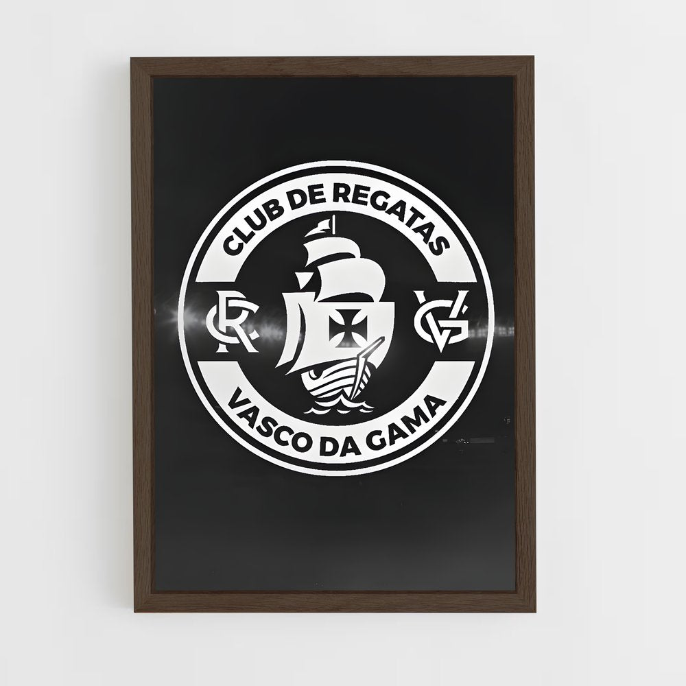 ap-club de regatas vasco da gama-4 cadre Bois foncé