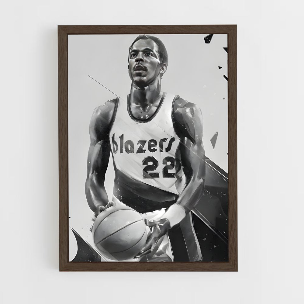 ap-clyde drexler-3 cadre Bois foncé