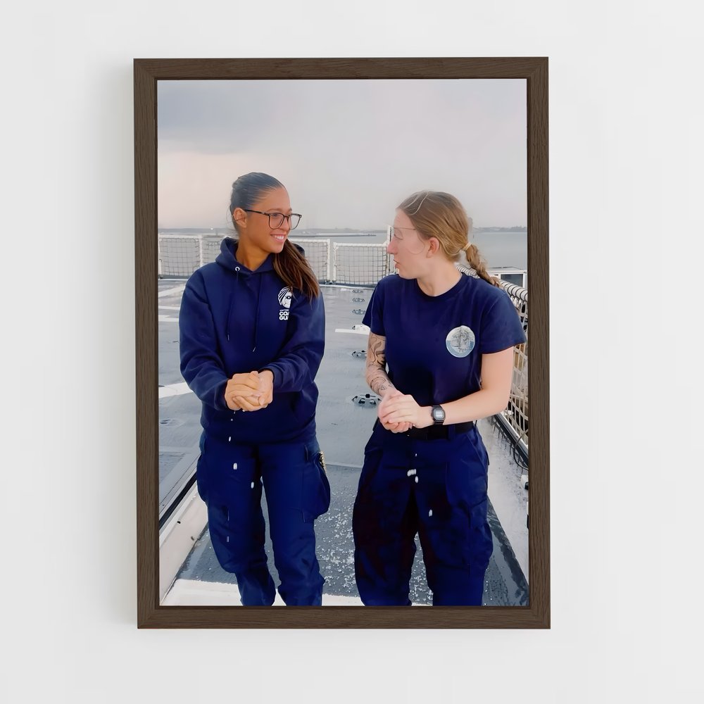 ap-coast guard-4 cadre Bois foncé