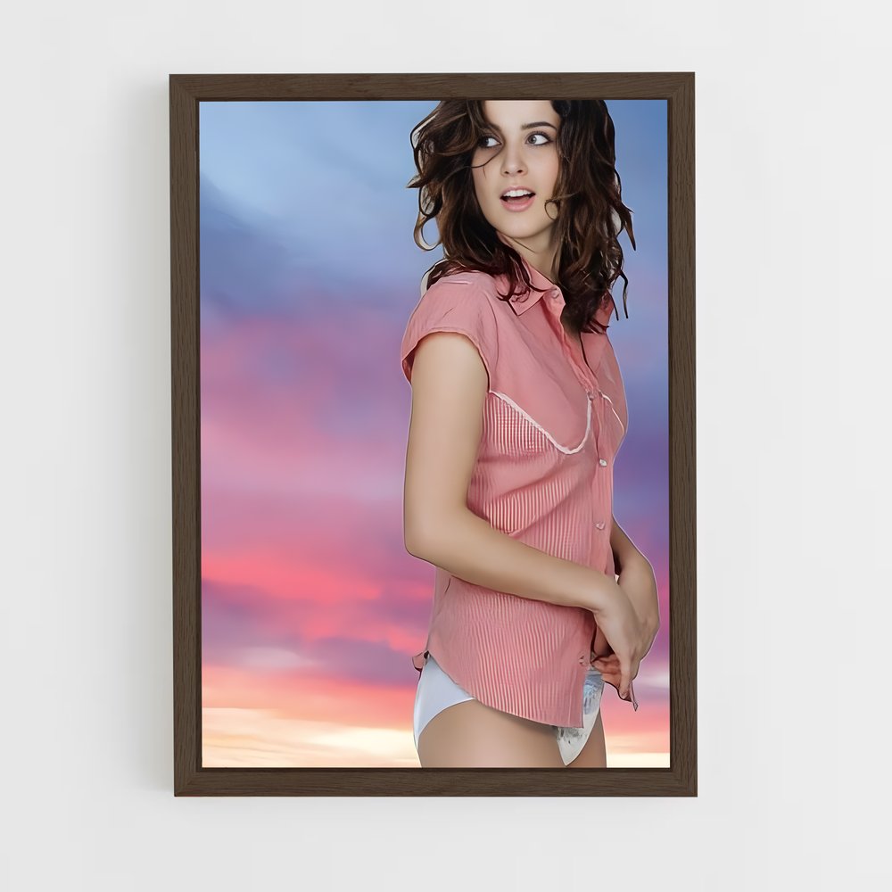 ap-cobie smulders-4 cadre Bois foncé