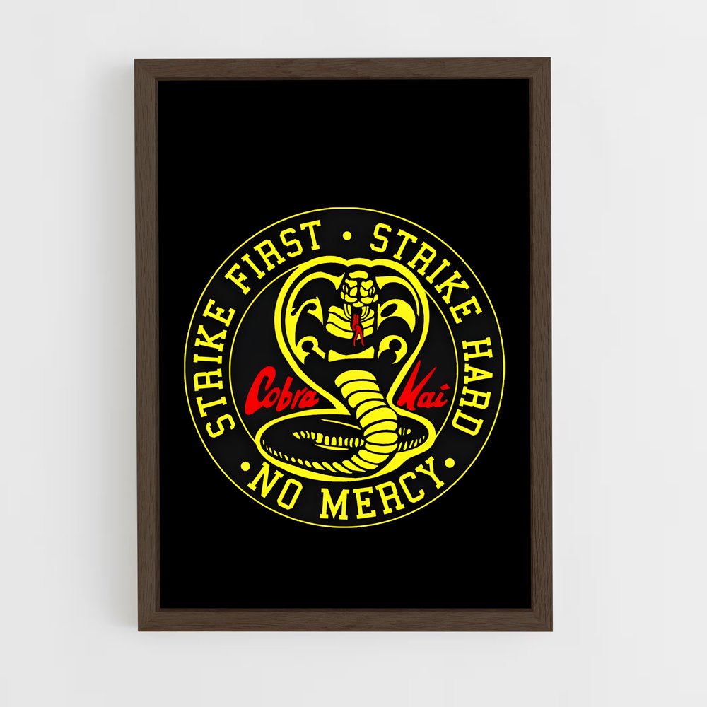 ap-cobra kai-1 cadre Bois foncé
