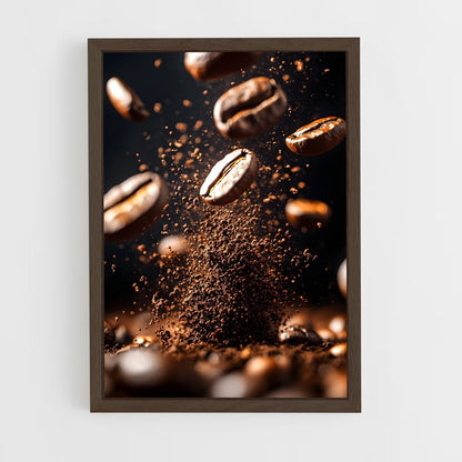 ap-coffee beans-5 cadre Bois foncé