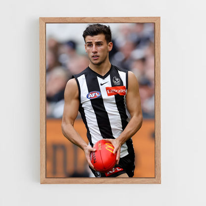 ap-collingwood magpies-4 cadre Bois clair