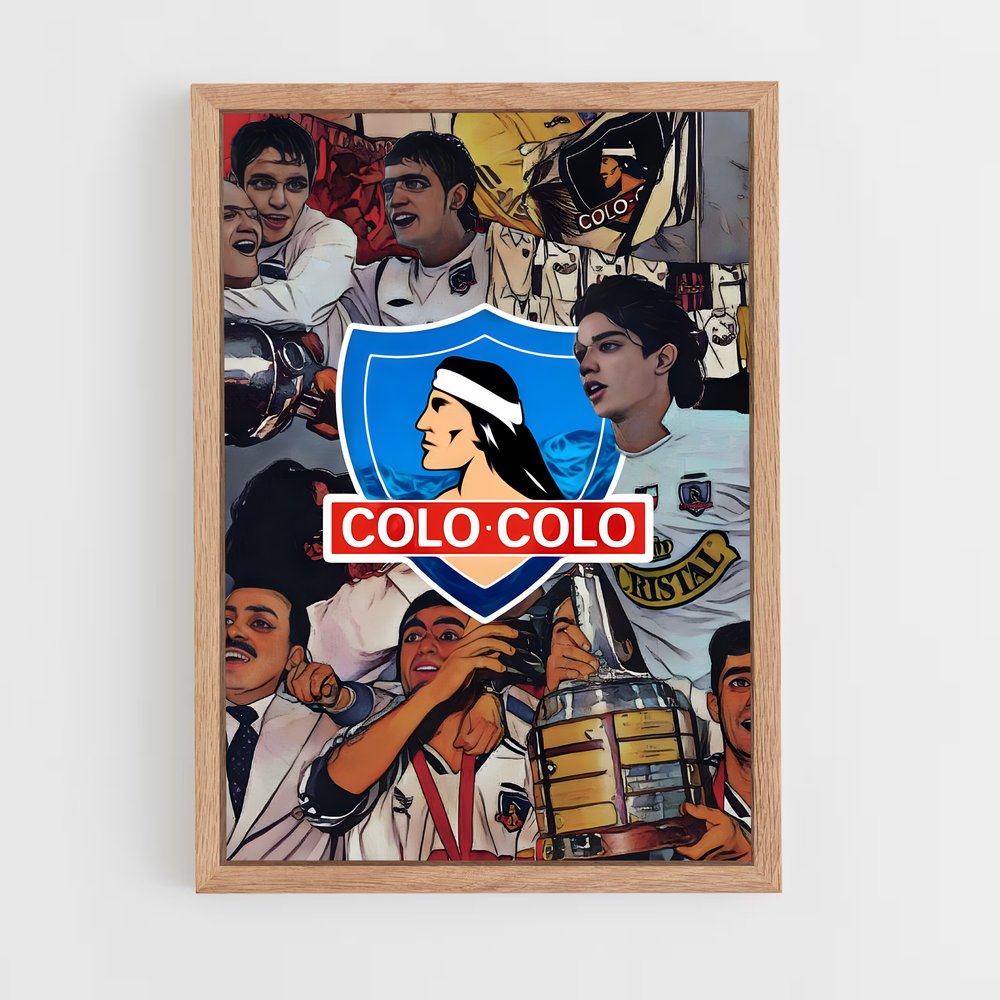 ap-colo colo chile football club-4 cadre Bois clair