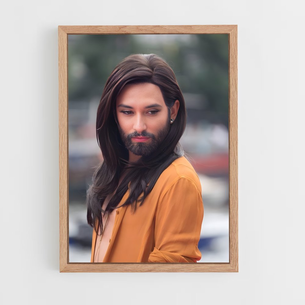 ap-conchita wurst-6 cadre Bois clair