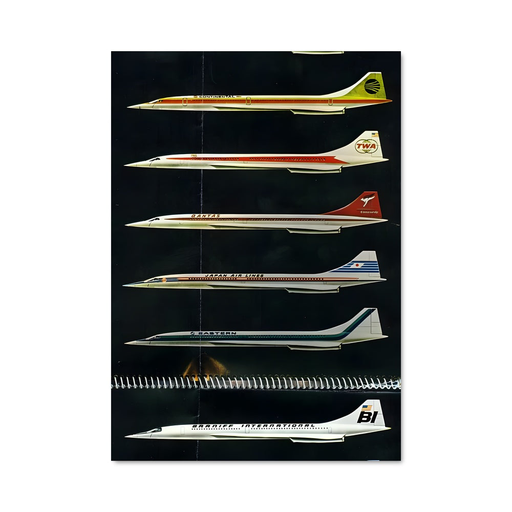 Poster Avions Empilés