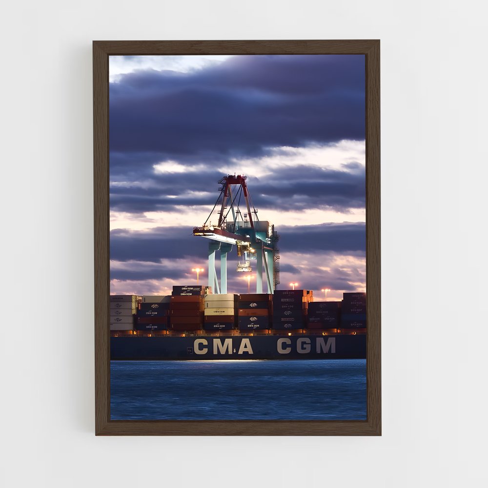 ap-container ships-12 cadre Bois foncé